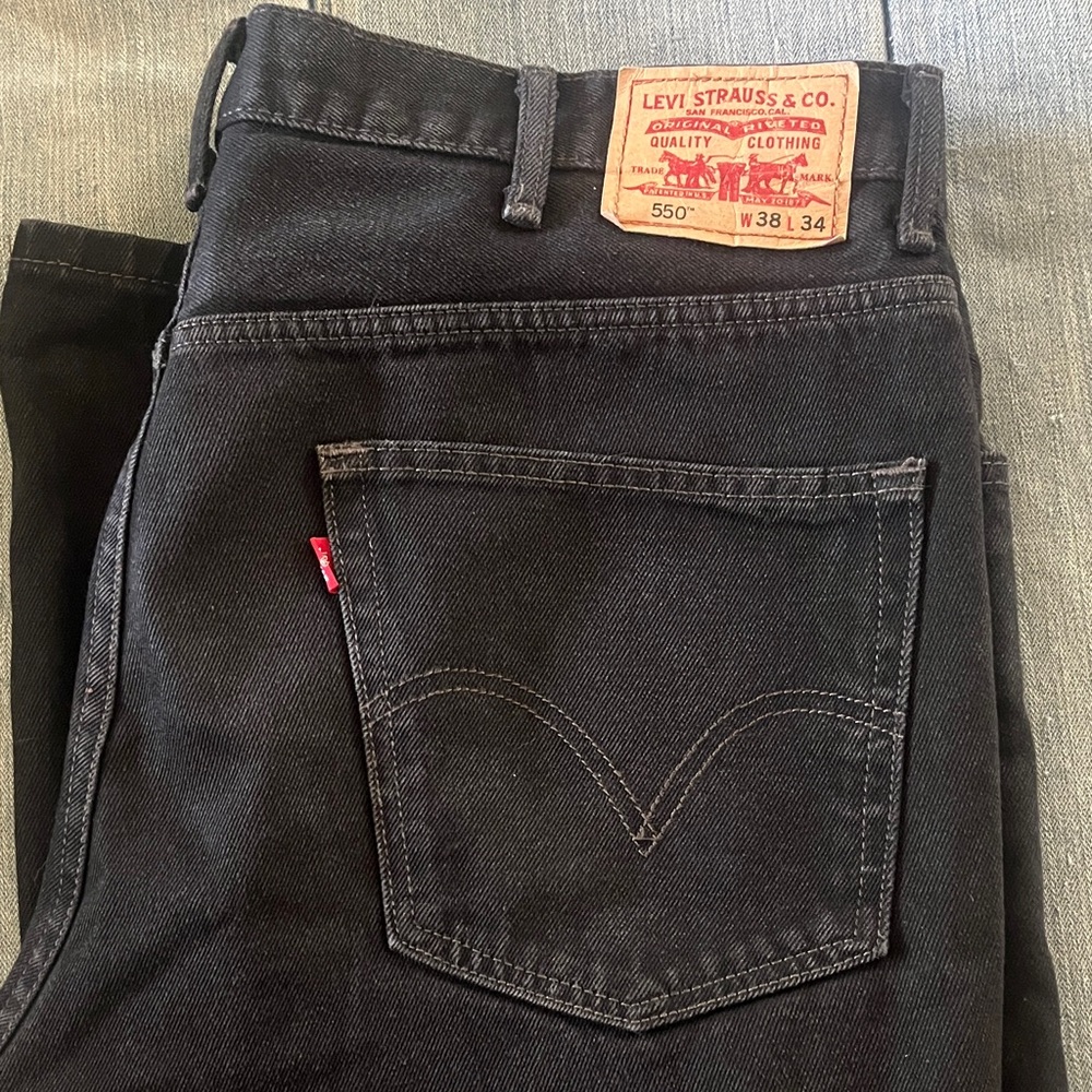 Levi's Men's Black Relaxed Jeans